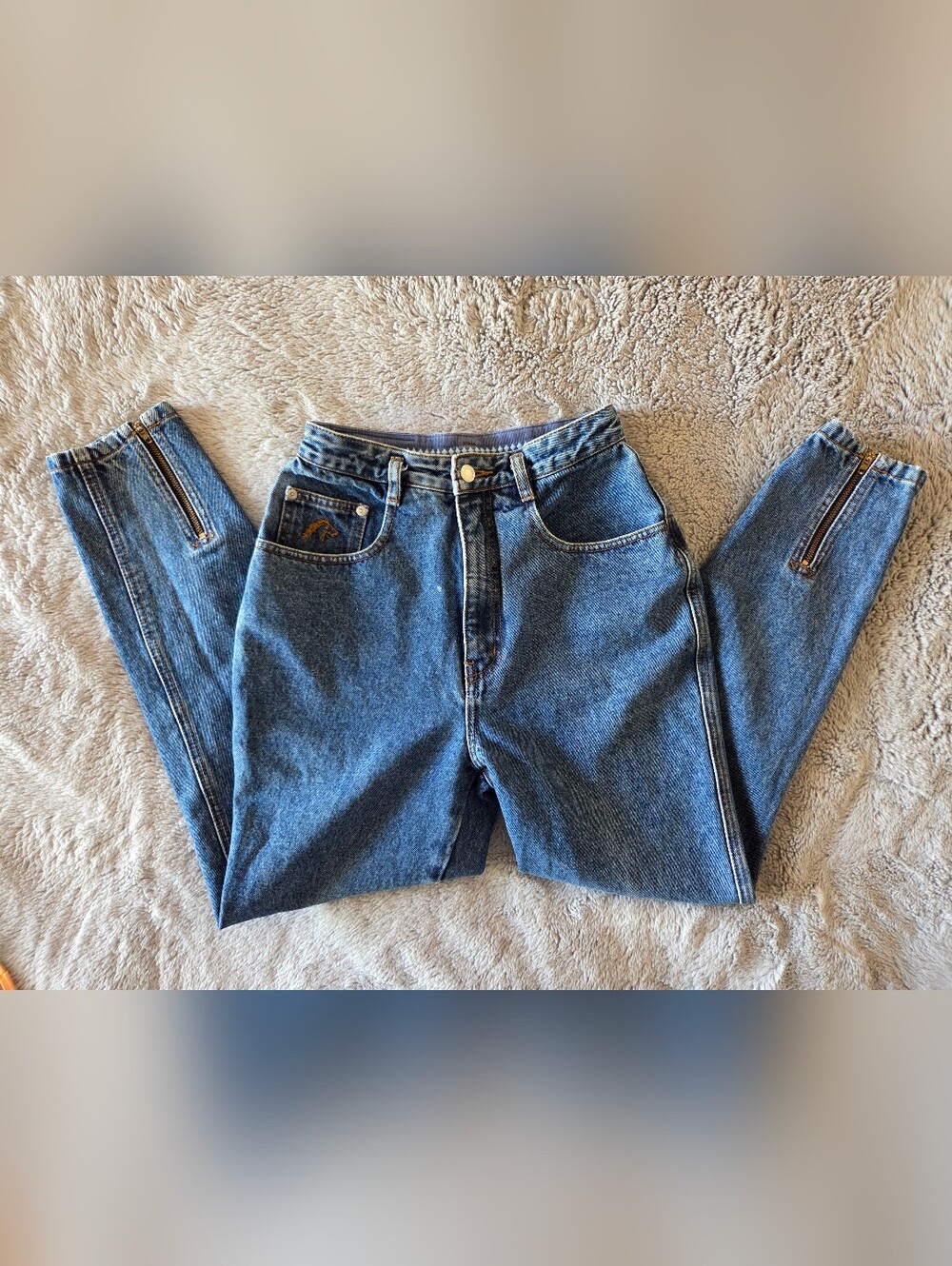 Vintage 80's High Waisted Ankle Zipper Jordache Jeans